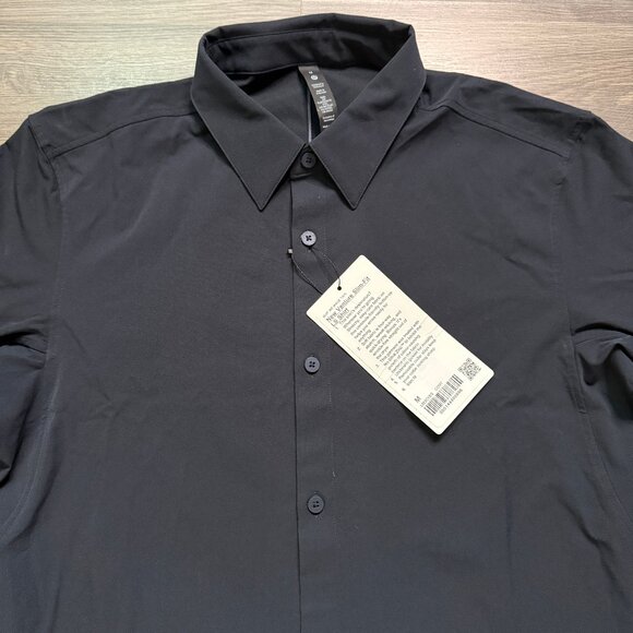 *NEW Lululemon Men's New Venture Long Sleeve Shirt - Navy - Picture 3 of 8